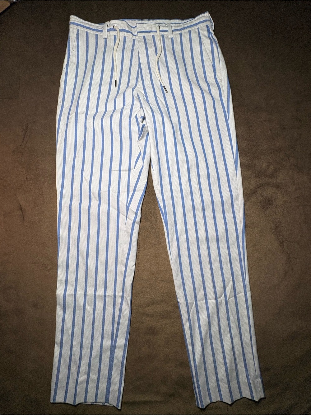 ASOS Design Striped Pants (Blue/White)  - Size 30x30 👖✨